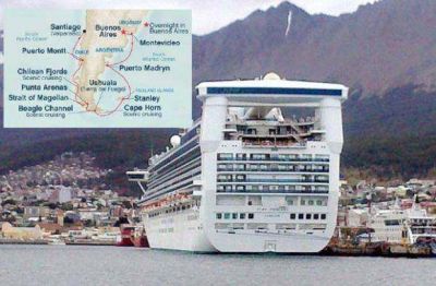 El "Golden Princess" rumbo a las Islas