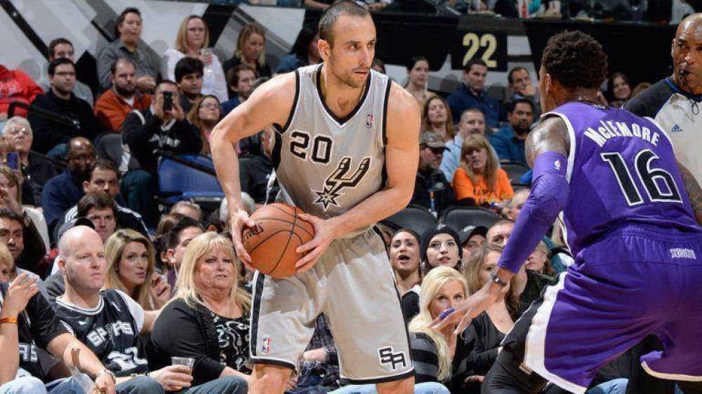 De la mano de Emanuel Gin�bili, los Spurs vencieron a Sacramento