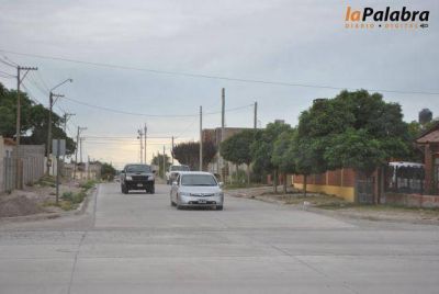 Habilitan el nuevo pavimento de calle Suipacha y Boulevard Moreno
