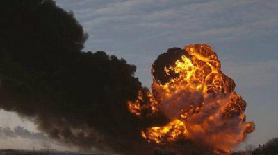 Un tren descarril� y se prendi� fuego en Dakota del Norte