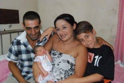 Alma Siomara, primera beba del a�o en la ciudad