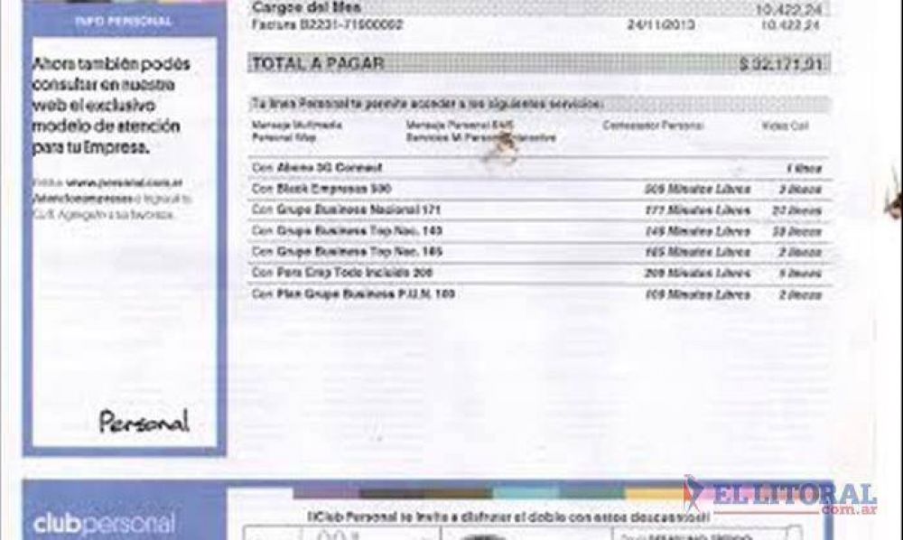 En la Intendencia de Garav� heredaron una factura de $32 mil por 75 l�neas telef�nicas