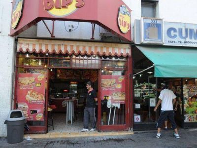 Incendio en un local de comidas a metros del Mercado Central
