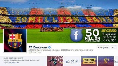 Barcelona es el club con m�s seguidores en Facebook