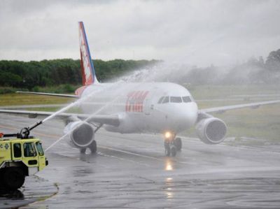 El aeropuerto local recuper� una conexi�n internacional clave