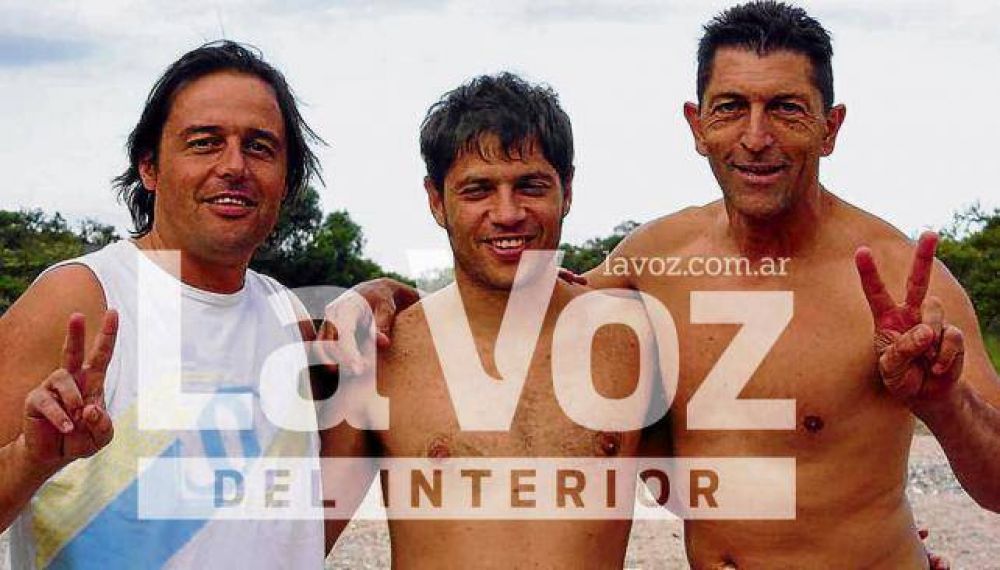 Kicillof, de turista en las sierras cordobesas