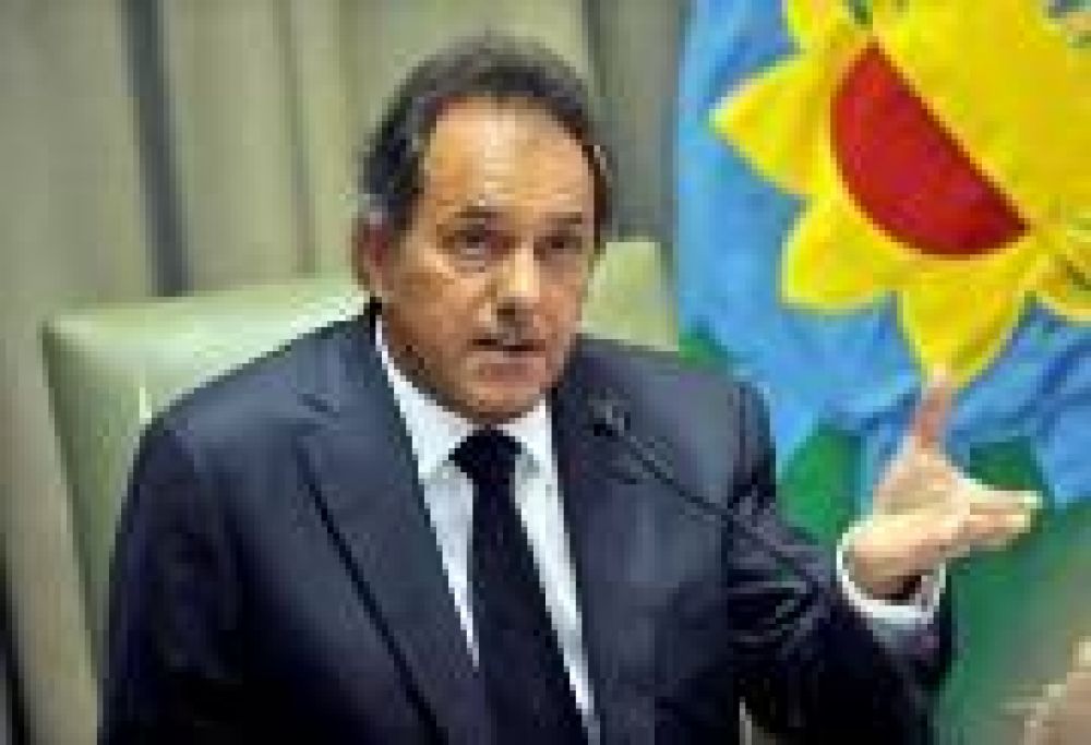 Daniel Scioli repudi� el ataque de la patota de Echegaray