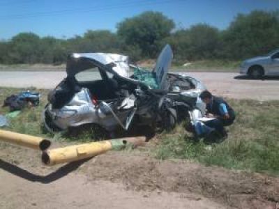 Fuerte choque en la Autopista de las Serran�as