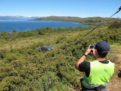 Dos heridos tras un vuelco en la ruta 40 Norte