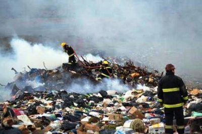 R�o Turbio: Incendios en la zona del basural