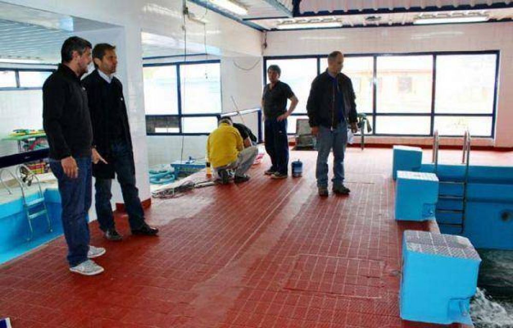 Sciurano visit� las renovadas instalaciones del natatorio Ana Mar�a Karelovich