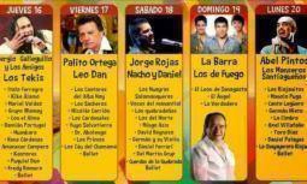 Sanagasta vibrar� con el Chayero del 16 al 20 de enero pr�ximo