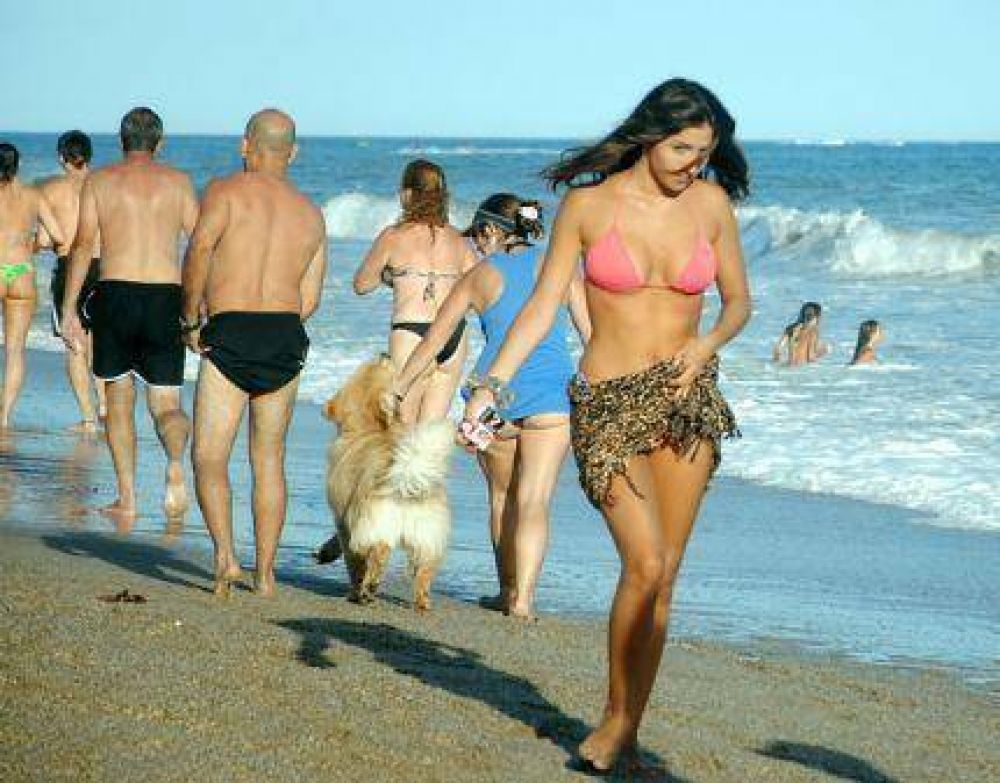 Mar del Plata al horno�. Los 37.4� marcaron el r�cord de 2014 