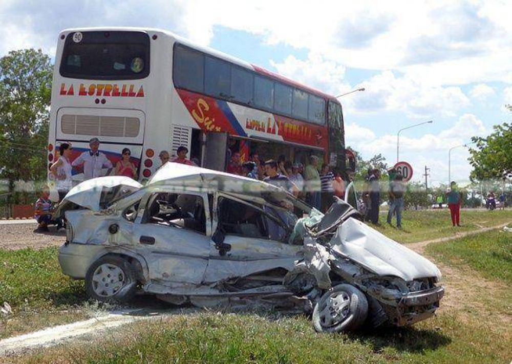 Gendarme oriundo de Avia Terai muri� en accidente frente al acceso de Quitilipi