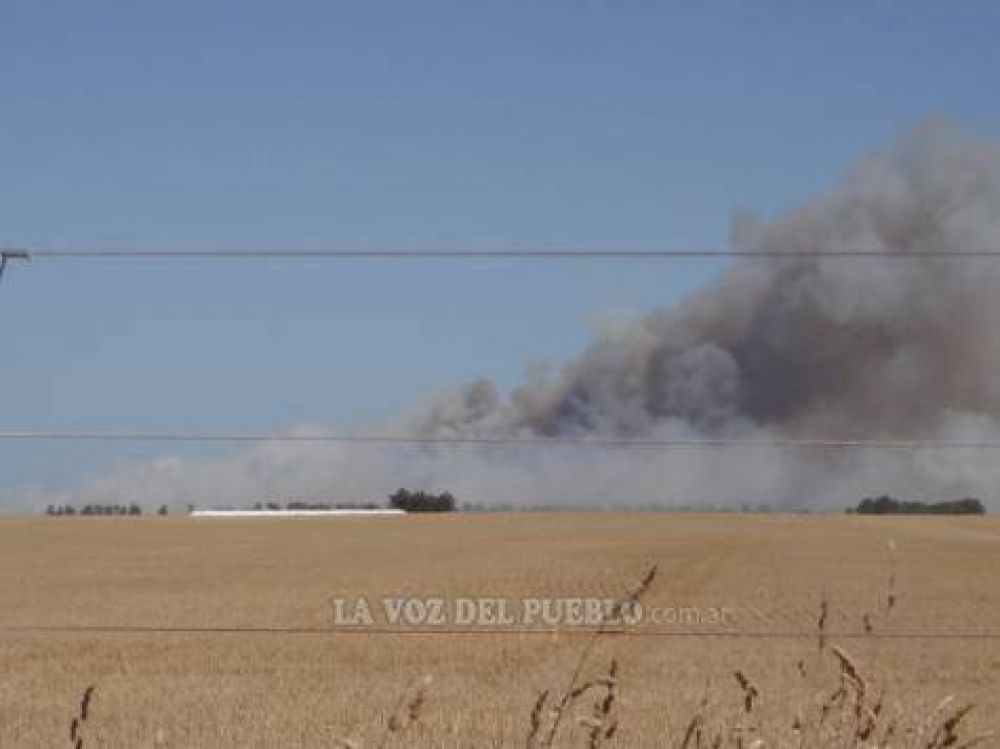 Voraz incendio en Marisol
