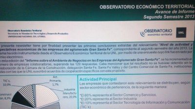 "Nivel de actividad y expectativas econ�micas de las empresas del aglomerado Gran Santa Fe"