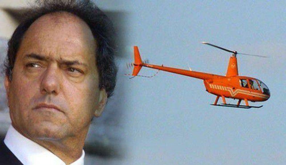 Viene Scioli a monitorear la lucha contra el fuego