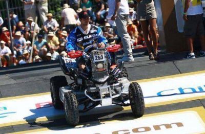 Lucas Bonetto, el cr�dito fueguino marcha tercero en e Dakar