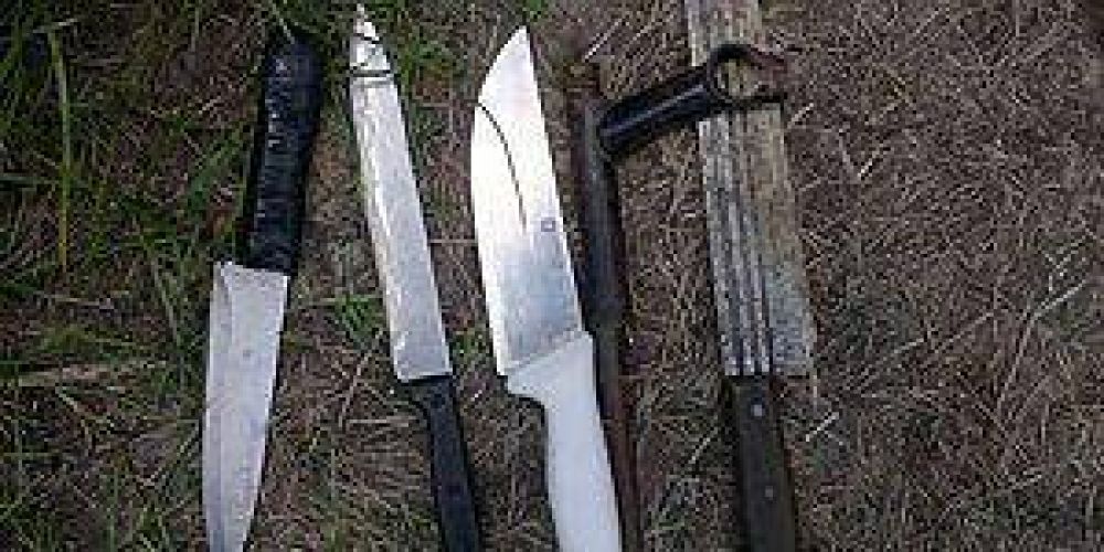 Secuestran una tumbera, armas blancas y detienen a dos hombres