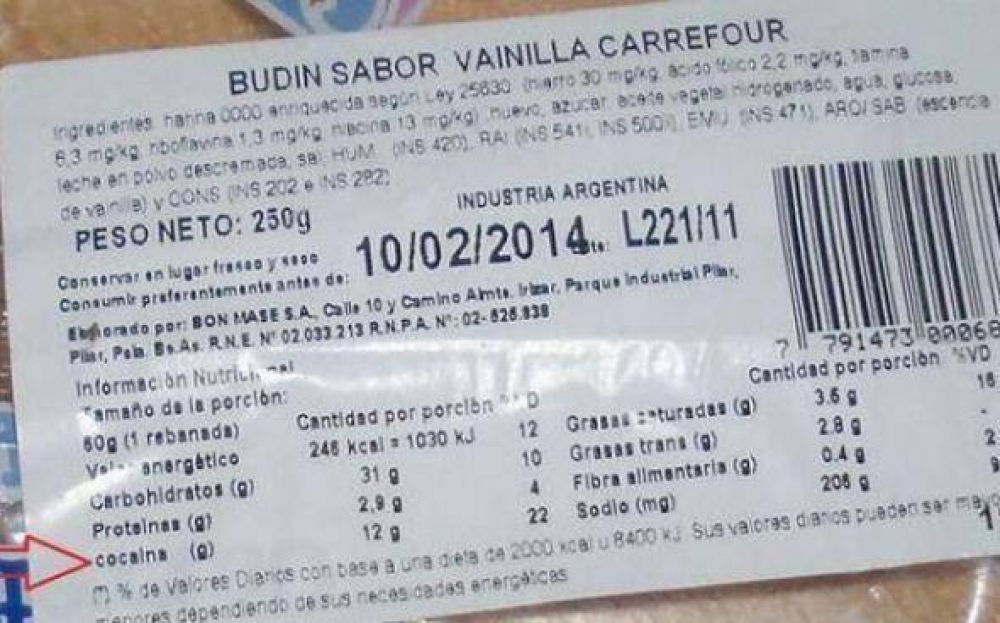 Inspeccionan f�brica en Pilar desde donde salieron budines con un r�tulo que dec�a �Coca�na�