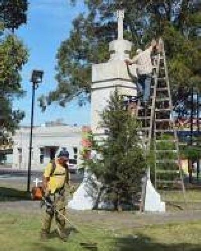 Trabajos en Plaza Carlos Gardel