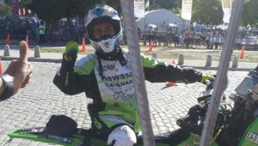 Diego Demlechori, a paso firme en el Dakar 2014