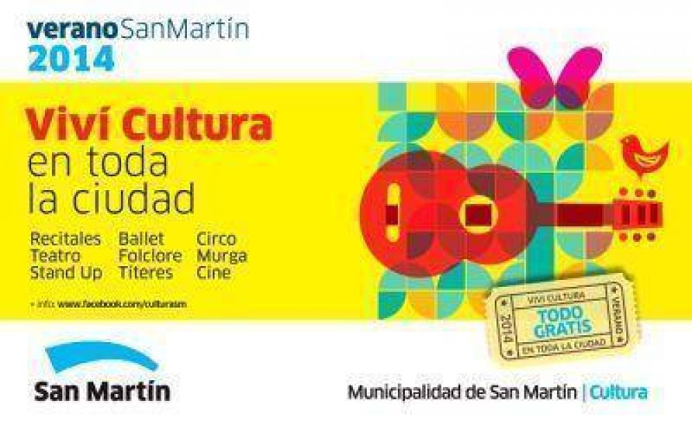 Comenz� el ciclo �Verano San Mart�n, Viv� Cultura en toda la Ciudad�