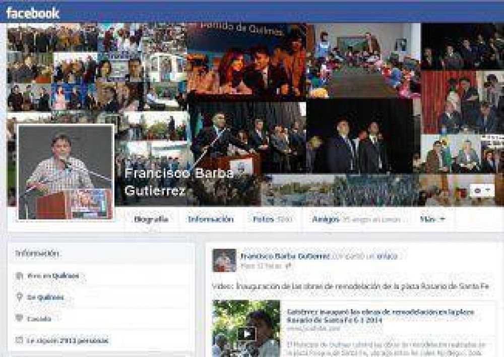 Los vecinos aprovechan el Facebook de Guti�rrez para dejarle sus reclamos de a�o nuevo