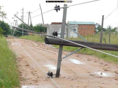 Una fuerte tormenta afect� a cinco ciudades de la provincia