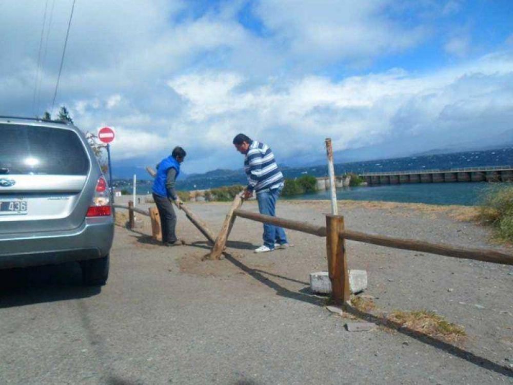 Municipio quit� valla que imped�a acceso vehicular a playa c�ntrica