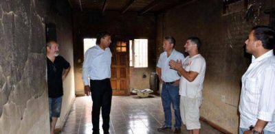 Asistencia a familia damnificada por incendio