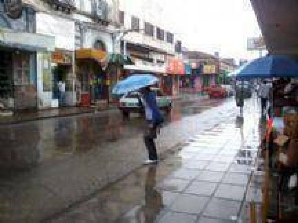 El temporal en la Ciudad de Salta s�lo dej� cables y �rboles ca�dos