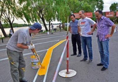 San Fernando realiza trabajos de ordenamiento del tr�nsito en la Costanera  
