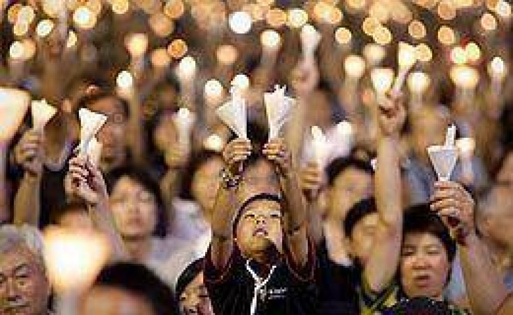 Hong Kong record� los 20 a�os de la matanza de Tiananmen 