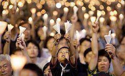 Hong Kong record� los 20 a�os de la matanza de Tiananmen 