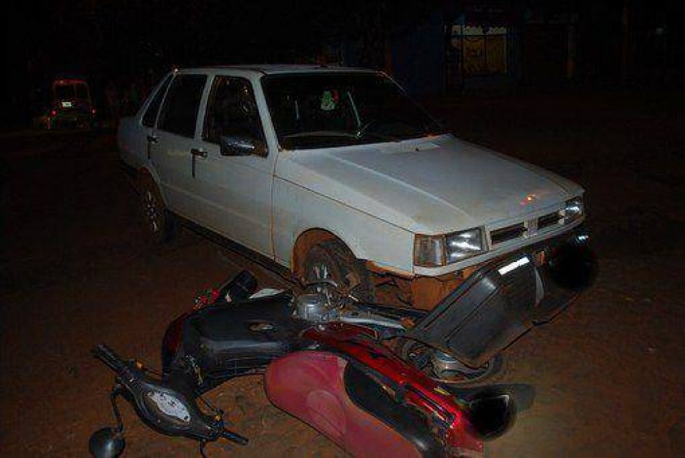 Conductor ebrio protagoniz� una colisi�n y fue detenido 