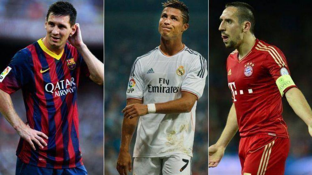 Baln de Oro: Ronaldo y Ribry buscan destronar a Lionel Messi