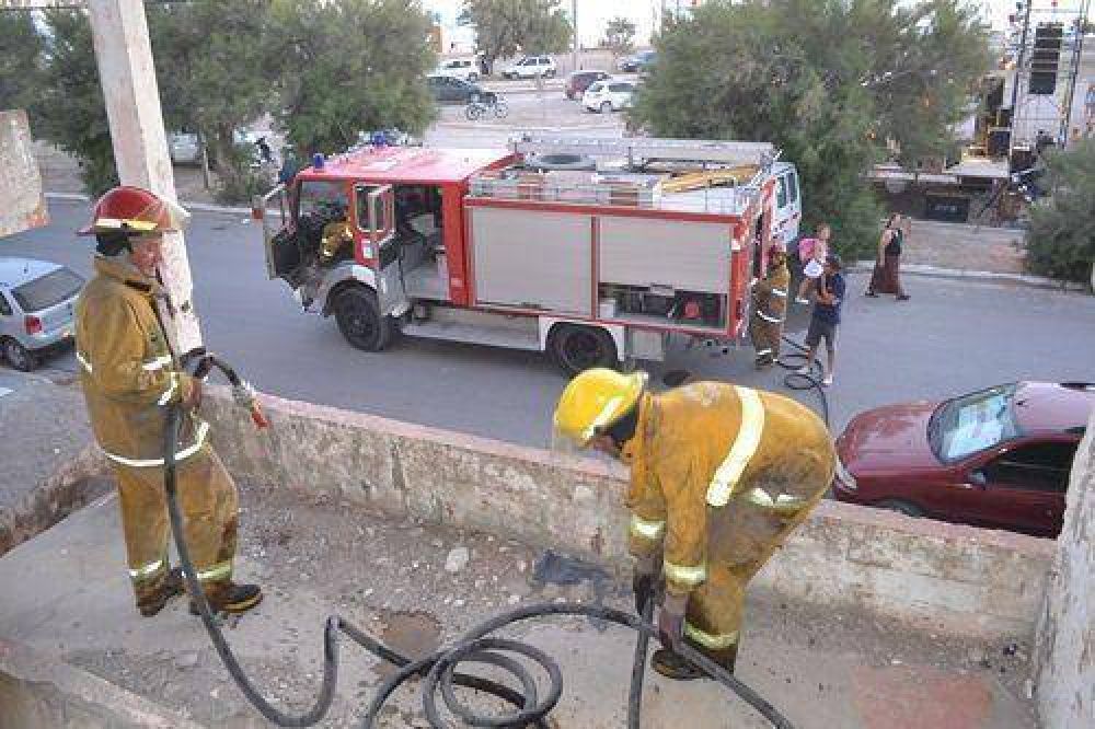 Claromec�: principio de incendio en la Terraza