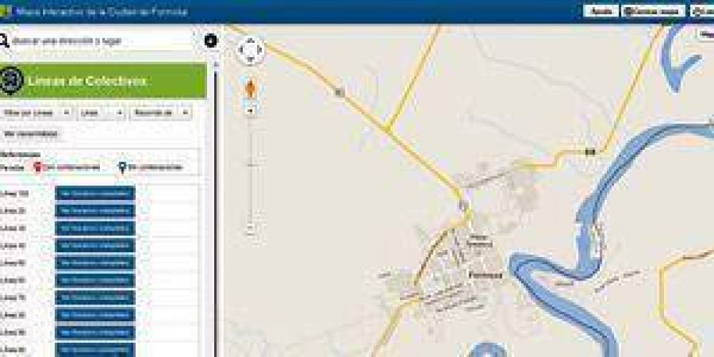 Esta disponible el sitio web para ver la frecuencia y recorrido de los colectivos