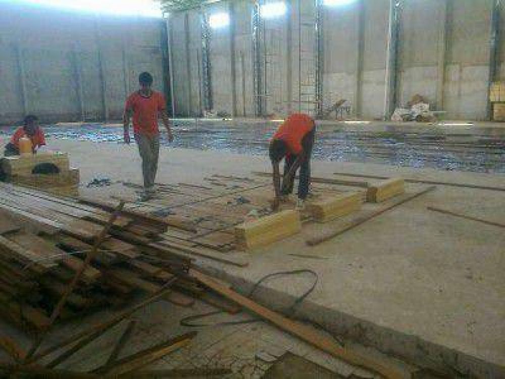 Avanzan los trabajos en el nuevo micro estadio de Atl�tico