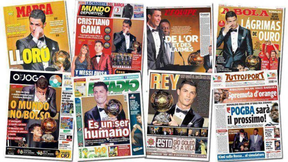 Todos hablan de Cristiano Ronaldo y sus "l�grimas de oro"