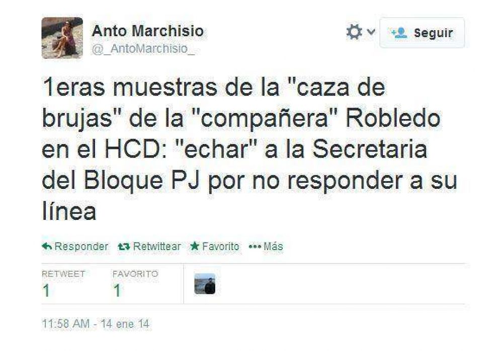 Echaron a una secretaria en el Concejo Deliberante y apuntan a Liliana Robledo