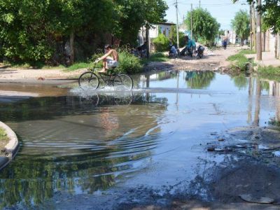 Una esquina qued� bajo agua