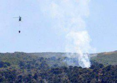 Se agrav� el incendio en la zona de Ruca Choroi