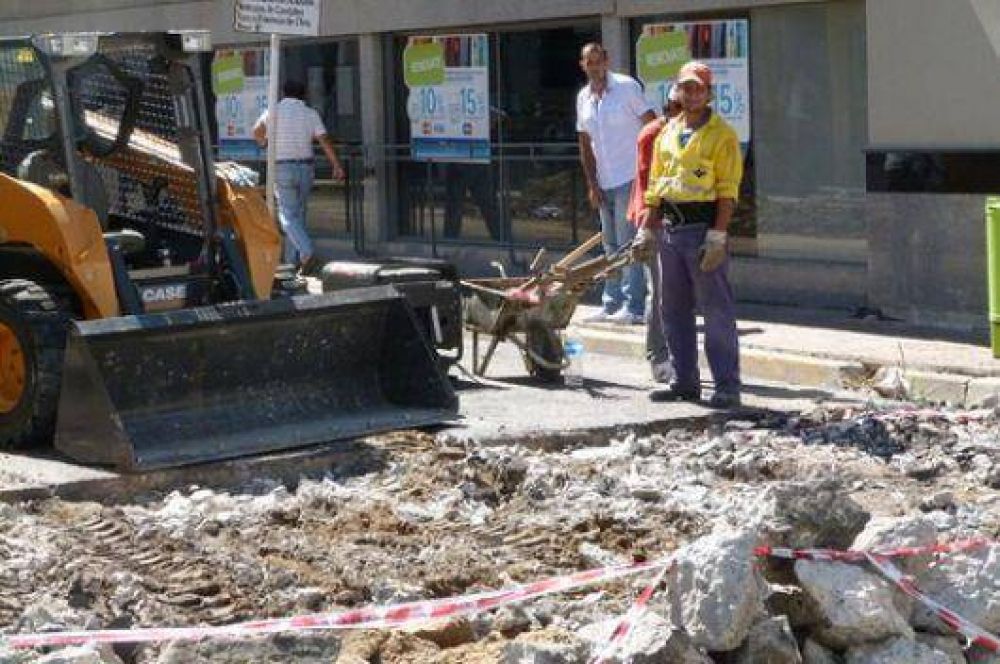 Contin�an las obras de infraestructura p�blica