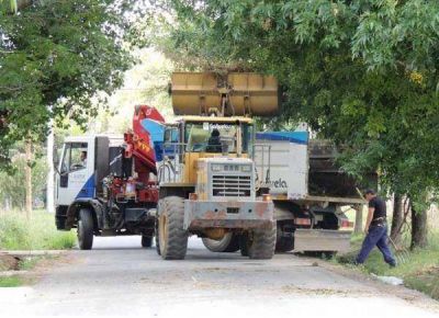Reparaci�n de calles y recolecci�n de ramas y residuos