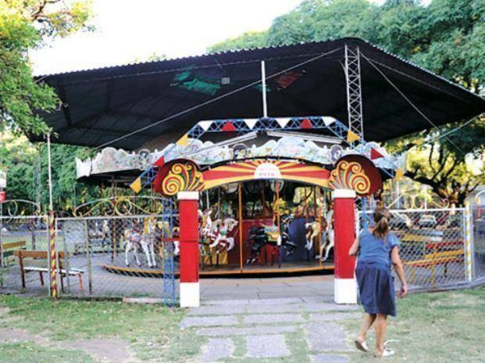 Rehabilitan el parque de Pellegrini y Pueyrred�n