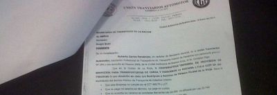 UTA nacional accion� con cartas documento en respaldo a choferes despedidos