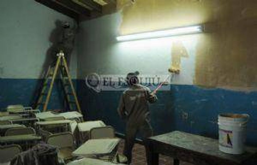 El lunes comienzan los trabajos en las escuelas