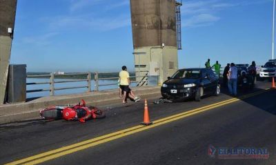 Jornada complicada en el puente Belgrano con tres choques en pocas horas